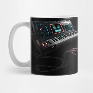 Synth Bot Coloured - Synthesiser Mug